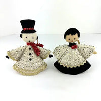 Midcentury Sequin and Felt Christmas Ornaments