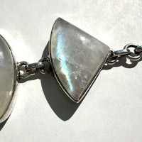 Moonstone and Sterling Silver Link Bracelet