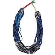 Naga Multi Colored Glass Bead Necklace