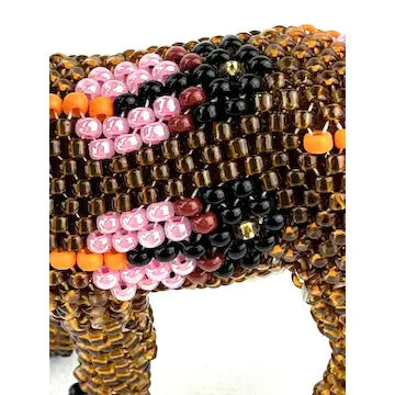 Zuni Native American Miniature Beaded Deer Fetish