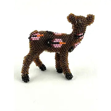 Zuni Native American Miniature Beaded Deer Fetish