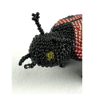 Native American Miniature Beaded Ladybug