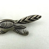 Native American Sterling Silver Roadrunner Vintage Pin