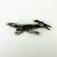 Native American Sterling Silver Roadrunner Vintage Pin