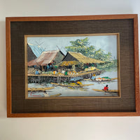 Kitilerk Muhummad Vintage Oil Landscape Painting