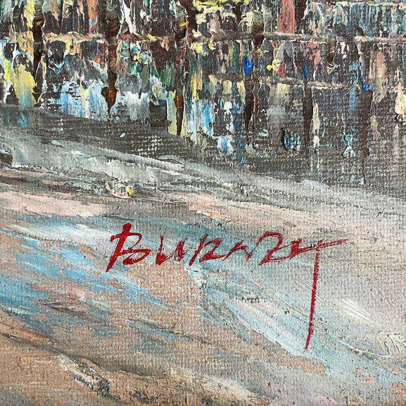 Burnz Eiffel Tower Original Oil Painting