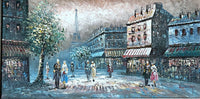 Burnz Eiffel Tower Original Oil Painting