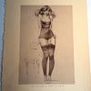 Set of 4 Large Fritz Willis Illustrations - Printed Lithographs on Heavy Weight Art Paper