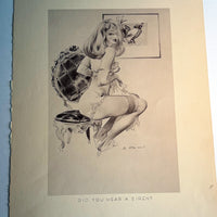 Set of 4 Large Fritz Willis Illustrations - Printed Lithographs on Heavy Weight Art Paper