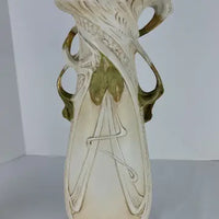 Pair of Art Nouveau Royal Dux Bohemia Porcelain Mantle Vases