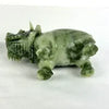 Pair of Carved Jade Rhino Dragons Early 20thc