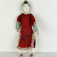 Pair of Early 20th c Chinese Opera Dolls