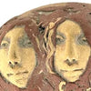 Rainbow Face Pottery Box Attributed to Judith Holdsworth