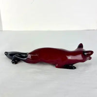 Royal Doulton Flambé Stalking Fox Figurine by Fred Moore REPAIRED