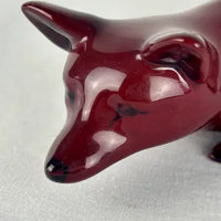 Royal Doulton Flambé Stalking Fox Figurine by Fred Moore REPAIRED