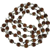 Rudraksha Mala Sterling Capped Prayer Beads