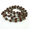 Rudraksha Mala Sterling Capped Prayer Beads