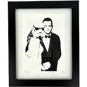 SIA (Death NYC) Signed Numbered Lithograph of Leonardo DiCaprio and a Storm Trooper