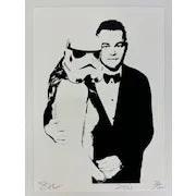 SIA (Death NYC) Signed Numbered Lithograph of Leonardo DiCaprio and a Storm Trooper