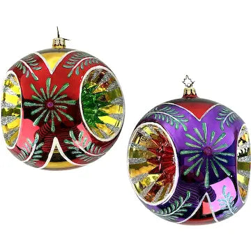 Rare Set of 2 Christopher Radko Fantasia Grand Stardust Memories Ornaments