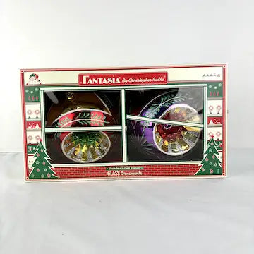 Rare Set of 2 Christopher Radko Fantasia Grand Stardust Memories Ornaments