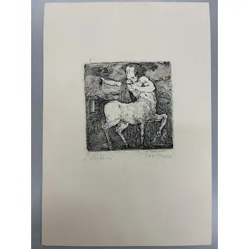 Set of Three Etchings of Zodiac Signs by Baldacci