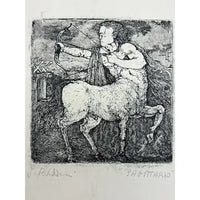 Set of Three Etchings of Zodiac Signs by Baldacci