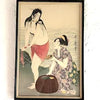 Set of Three Vintage Japanese Woodcut Reprints by Kitagawa Utamaro