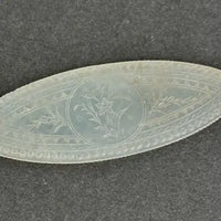 Six Oval Antique Chinese Mother of Pearl Gaming Tokens