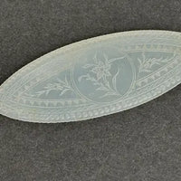 Six Oval Antique Chinese Mother of Pearl Gaming Tokens