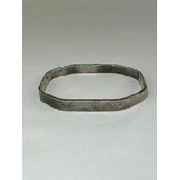 terling Silver and Turquoise Bangle Bracelet from Taxco Mexico