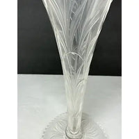 Stevens and Williams Fan Shaped “Rock Crystal”  Vase