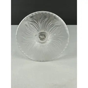 Stevens and Williams Fan Shaped “Rock Crystal”  Vase