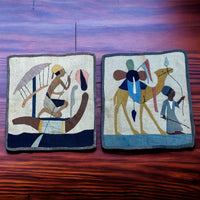 Two Khayamiya Egyptian Tentmaker Appliqué Wall Hangings