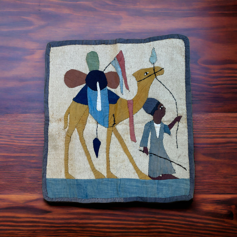 Two Khayamiya Egyptian Tentmaker Appliqué Wall Hangings