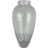 Tiffany Optic Swirl Crystal Vase 13.5”