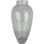 Tiffany Optic Swirl Crystal Vase 13.5”