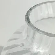 Tiffany Optic Swirl Crystal Vase 13.5”