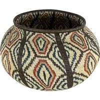 Tightly Woven Wounaan-Embera Panama Tribe Basket