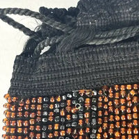 Victorian Beaded and Crochet Drawstring Purse