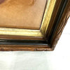 Victorian Carved Wood Picture Frame with Gilt Inset 7.5” x 9.5” Opening