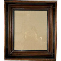 Victorian Deep Walnut Picture Frame 10.5” x 12.5” Opening