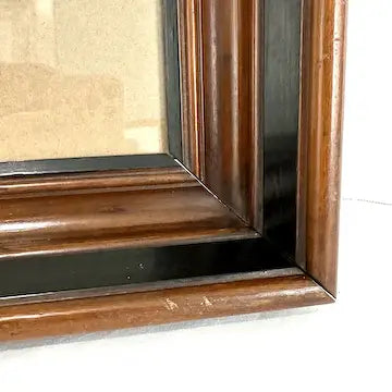 Victorian Deep Walnut Picture Frame 10.5” x 12.5” Opening