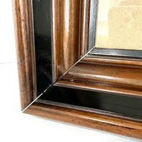 Victorian Deep Walnut Picture Frame 10.5” x 12.5” Opening