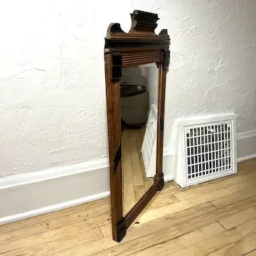 Victorian Ebonized Walnut Mirror