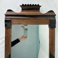 Victorian Ebonized Walnut Mirror