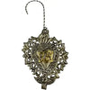 Victorian Ex Voto Silvered Sacred Heart