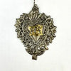 Victorian Ex Voto Silvered Sacred Heart