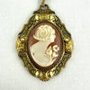 Victorian Revival Carved Shell Cameo Necklace