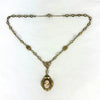 Victorian Revival Carved Shell Cameo Necklace